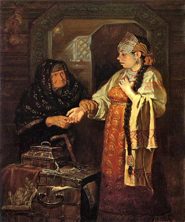 Святочные гадания картина